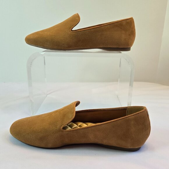 BIRDIES Women Starling Suede Flats Slip-On Comfortable Casual Shoes Sz: 9W Camel - Picture 5 of 11